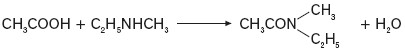 Reakcja kwasu karboksylowego z II-rzędową aminą