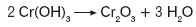 Termiczny rozkład wodorotlenku chromu(III)