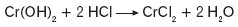 Reakcja wodorotlenku chromu(II) z kwasem