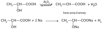 Reakcje charakterystyczne dla grupy hydroksylowej