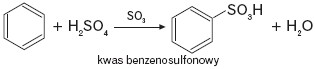 Sulfonowanie benzenu