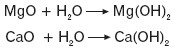 Otrzymywanie berylowców w wyniku reakcji tlenków metali z wodą