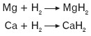 Reakcje berylowców z wodorem