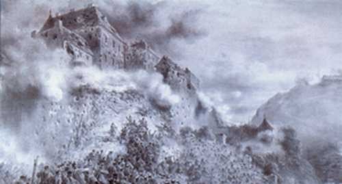 Szturm Budy, 21 maja 1849 roku, August von Pettenkofen