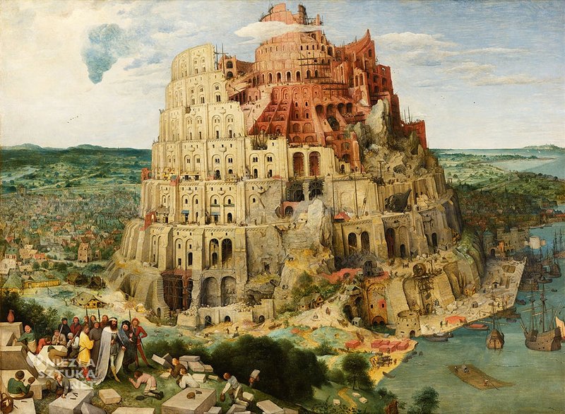 Opis obrazu Wieża Babel