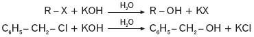 Reakcja halogenków alkilowych z mocnymi zasadami