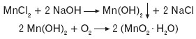 Powstawanie wodorotlenku manganu(II)