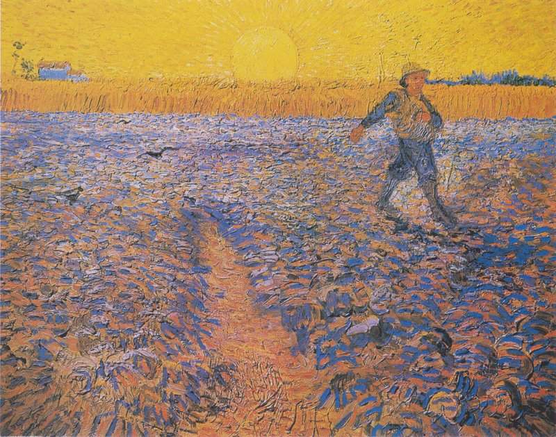 opis obrazu Vincenta van Gogha Siewca