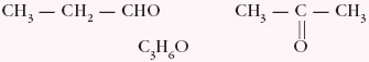 Wzór sumaryczny aldehydu i ketonu
