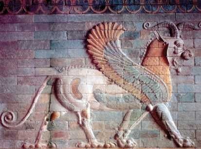 Dekoracja z pałacu Dariusza I w Suzie